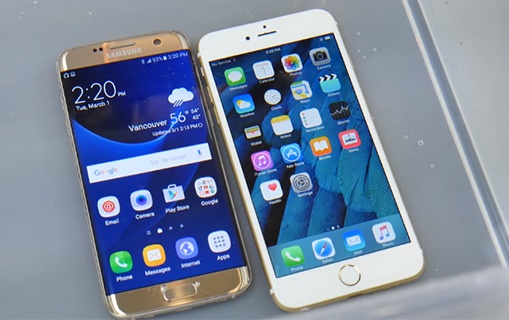 شکست گلکسی S7 edge از آیفون 6s در تست سرعت / فیلم