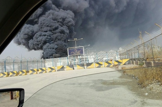 این‌بار آتش‌سوزی در پتروشیمی امام (ره) / تصاویر
