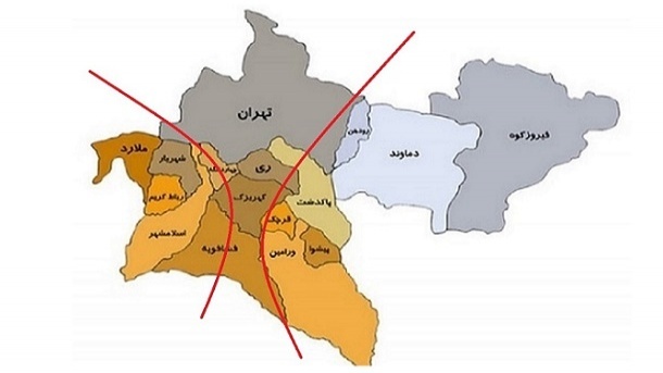 اعتراض به تقسیم دوباره استان تهران
