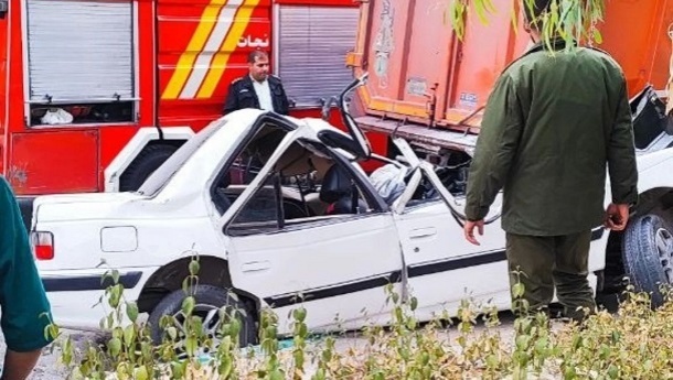 مـرگ دلخراش 5 پسر نوجوان در تصادف خودرو پژو پارس