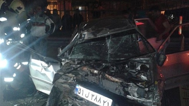  مرگ ۲ جوان پژو سوار در اتوبان همت