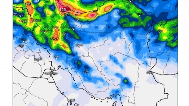 برف، باران و سرما پیشروی ایران + تصویر ماهوارهای