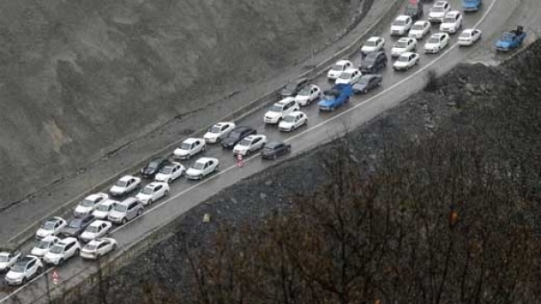 ترافیک سنگین در جاده های شمالی کشور