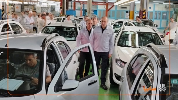 بازدید مدیرعامل سایپا از خطوط تکمیل‌کاری