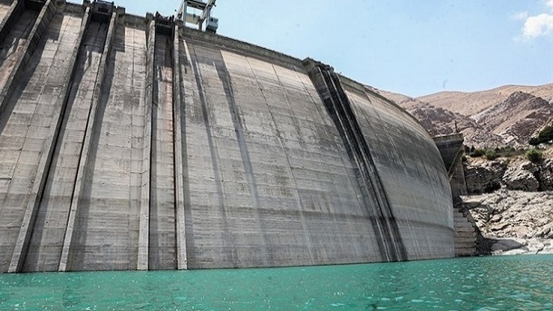 80 درصد مخزن سد کرج خالی شد + تصویر