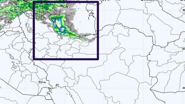 هشدار بارش شدید و کاهش دما در شمال ایران