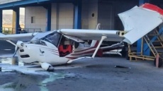 برخورد هواپیمای آموزشی با ساختمانی در فرودگاه تبریز