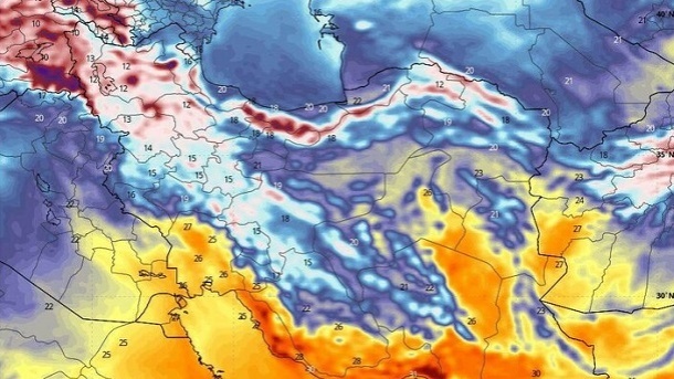 فعالیت موج بارشها در کشور تا امروز سهشنبه