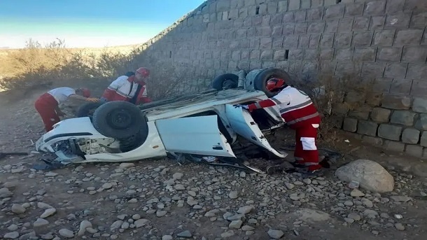 سقوط عجیب سمند از روی پل