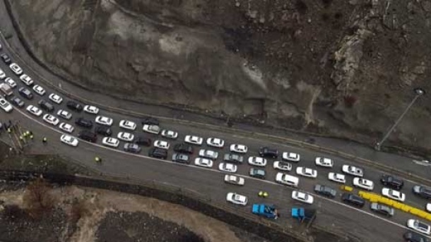 محورهای شمالی زیر بار ترافیک سنگین