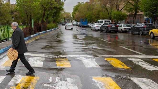 رگبار باران در آخرین روز مردادماه