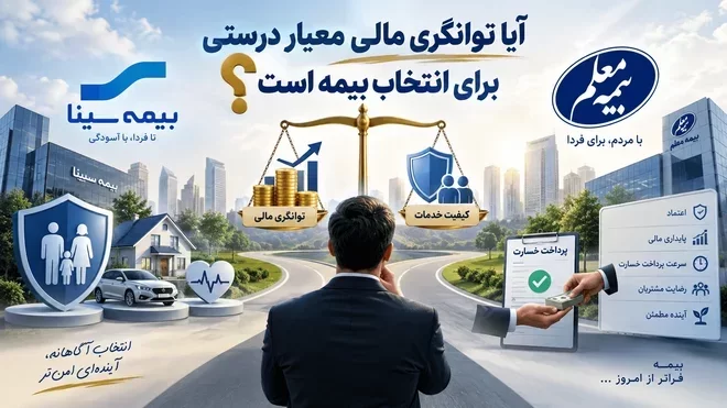 توانگری مالی چقدر در انتخاب بیمه اهمیت دارد؟ بررسی بیمه سینا و معلم