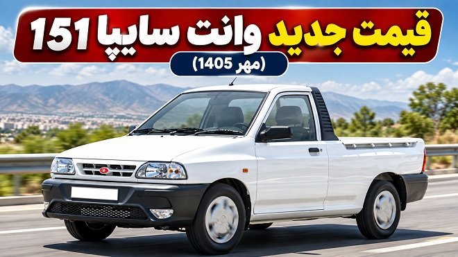 قیمت جدید پراید وانت سایپا 151 اعلام شد