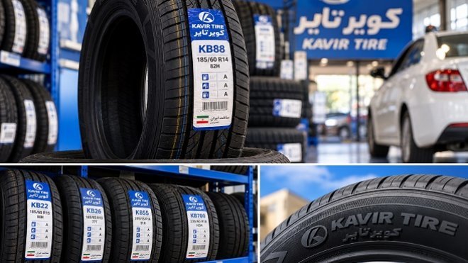 قیمت جدید لاستیک کویر تایر امروز سهشنبه 1405/06/07