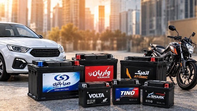 لیست قیمت جدید انواع باتری خودرو و موتورسیکلت