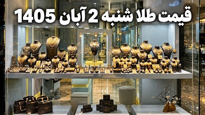قیمت طلا امروز شنبه 2 آبان 1405