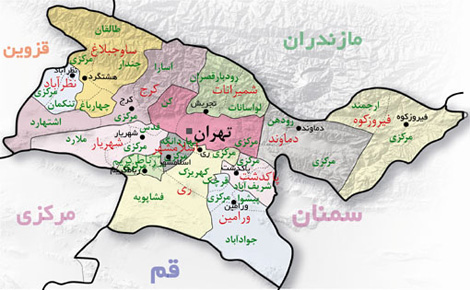 احتمال تشکیل استان «خرداد» در شرق تهران