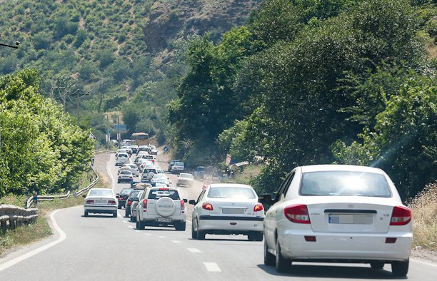 ترافیک سنگین درمحورهای منتهی به شمال