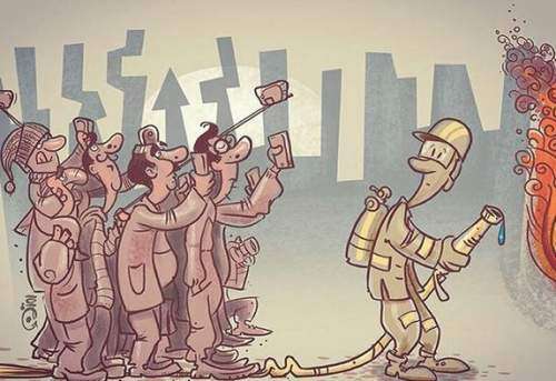 سلفی گرفتن با فجایع منشا روانشناختی دارد