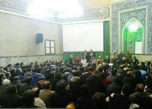 گزارشی از جلسه 600 نفره کسبه پلاسکو در مسجد هدایت