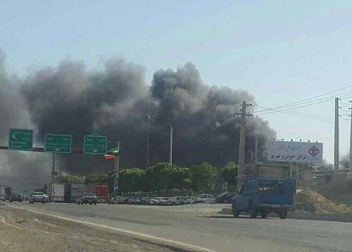 جزئیاتی از آتش‌سوزی گسترده در ایران خودروی تبریز