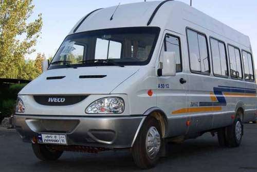 مشخصات کامل مینی بوس ایویکو شرکت سایپا با نام آذر