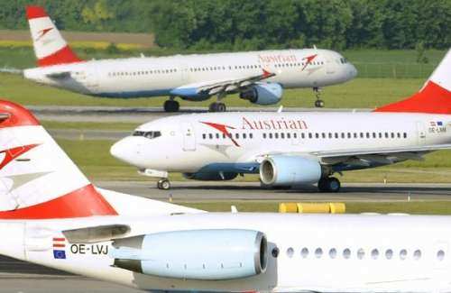لغو پروازهای اتریش ایرلاین