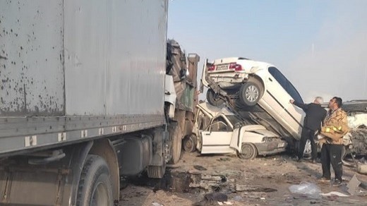 درخواست وزیر صمت برای بررسی تصادف زنجیرهای بهبهان