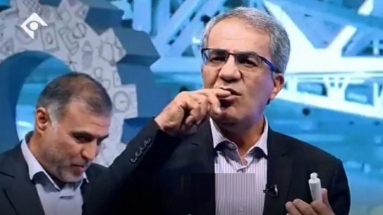 یک اتفاق عجیب دیگر در تلویزیون؛ مهمان برنامه پماد سوختگی را خورد