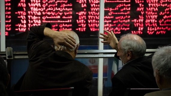 شاخص بورس تهران بر مدار ریزش