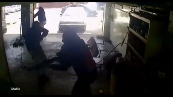 شلیک مرگبار به عامل جنایت در تعمیرگاه