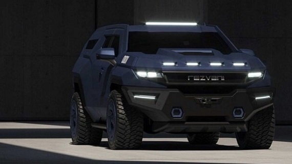 تصاویری از خودرو غول‌پیکر شرکت رضوانی