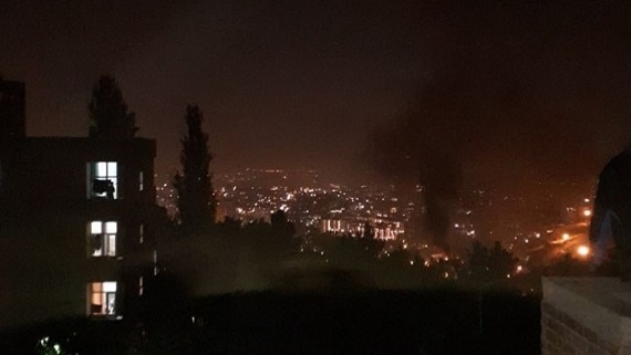 درگیری و آتش سوزی مهیب در زندان اوین