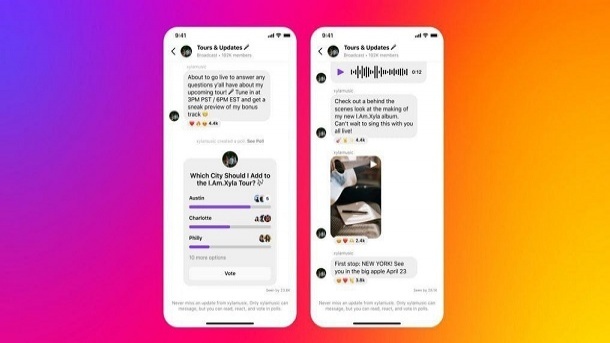 اینستاگرام مانند تلگرام دارای بخش کانال شد
