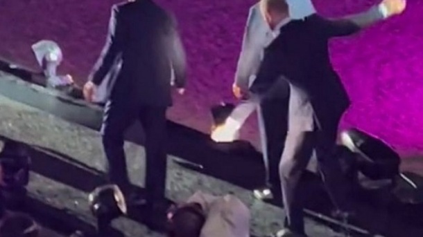 عکس| لیز خوردن دیوید بکهام در مراسم معارفه مسی