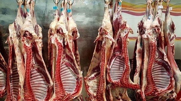 نوشته تلخ روی شیشه مغازه یک قصابی