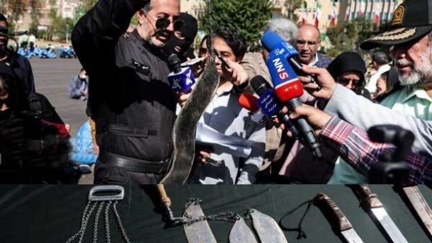 سلاح عجیب کشف‌ شده از اراذل و اوباشِ تهران