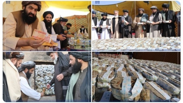 طالبان بیش از 420 میلیون اسکناس افغانی را آتش زدند